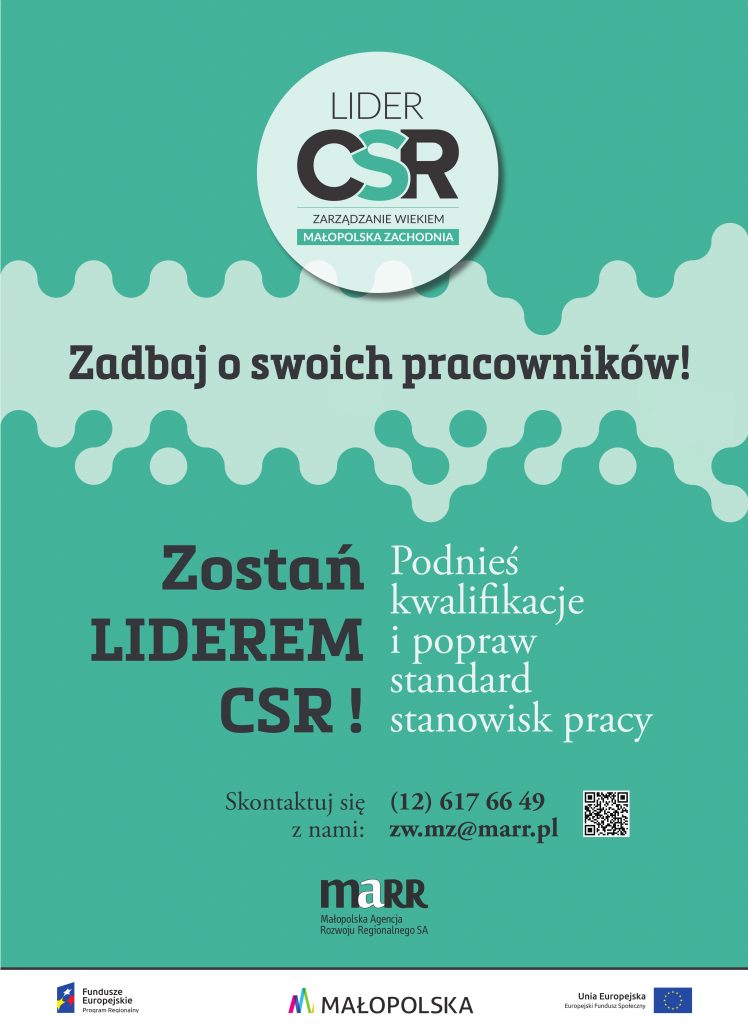Plakat "Zostań Liderem CSR!"