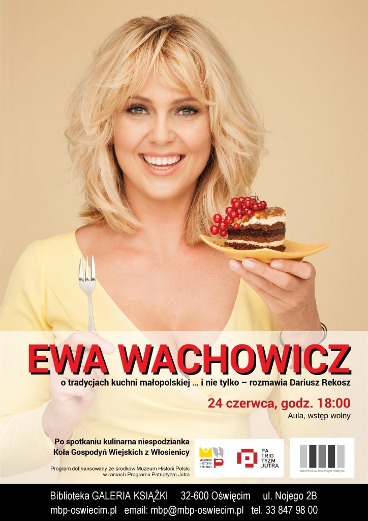 Na plakacie Ewa Wachowicz i