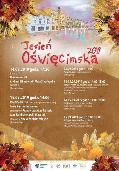 Plakat z programem Jesieni Oświęcimskiej