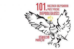 Oświęcim. 11 listopada. 101. rocznica odzyskania przez Polskę niepodległości