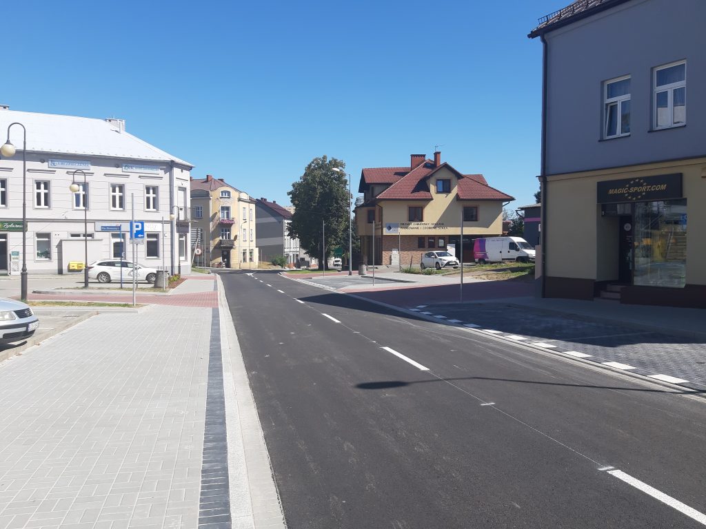 Ulica Zaborska po przebudowie
