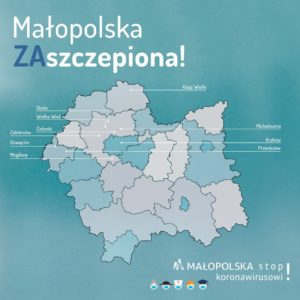 Małopolska Zaszczepiona. Na mapie województwa zaznaczono 10 najlepiej zaszczepionych gmin