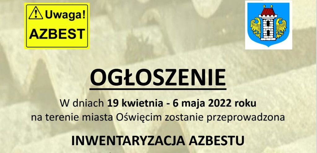 Informacja o inwentaryzacji azbestu