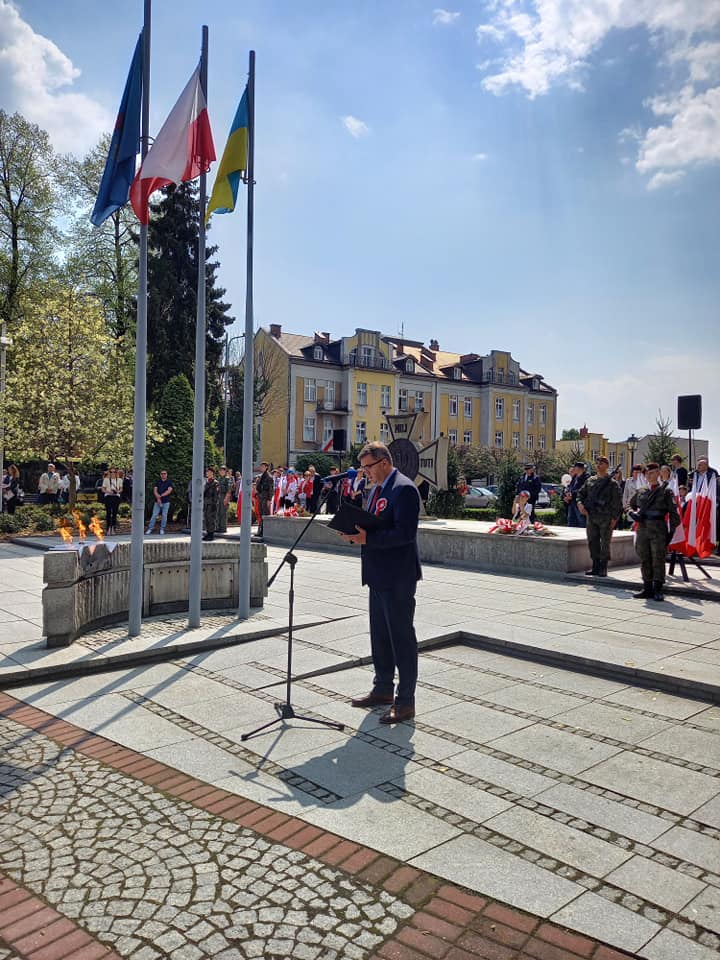 Na placu Tadeusza Kościuszki przemawia prezydent 