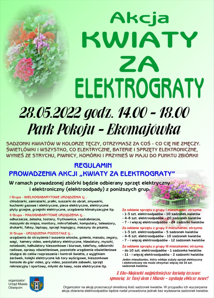Regulamin akcji Kwiaty za elektrograty