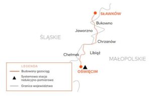 Oświęcim. Rusza budowa gazociągu Oświęcim - Tworzeń. Od połowy października będą wycinane drzewa w nieurządzonej części parku na osiedlu Chemików